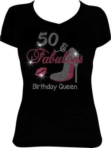 50 and Fabulous Shoe Birthday Queen Lips