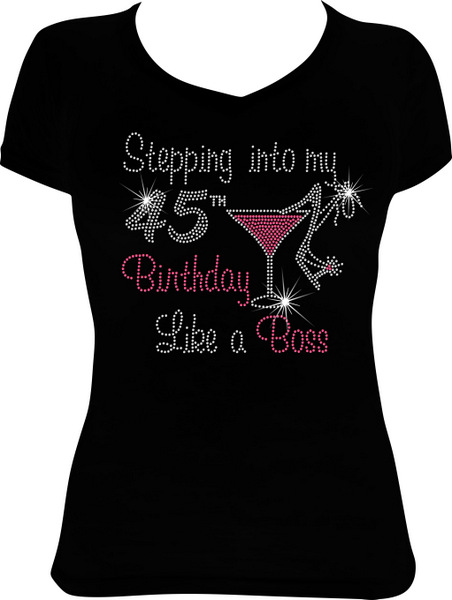 Stepping into my (any age) Birthday Like a Boss Martini