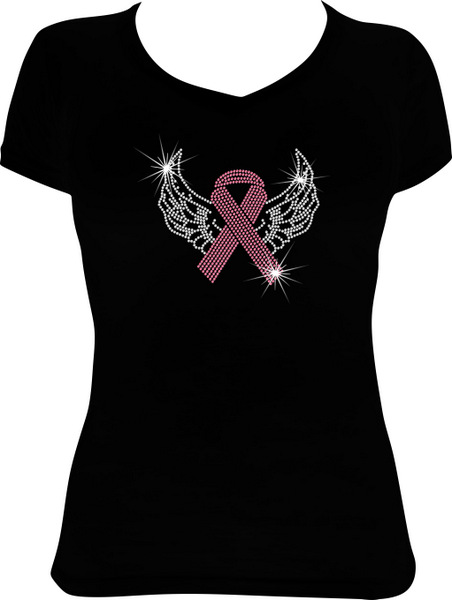 Cancer Ribbon with Wings