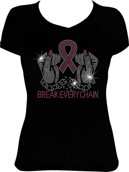 Break Every Chain Cancer Ribbon