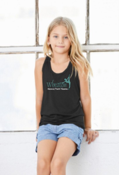 Wheaton Glitter Dance Flowy Tank Top Black