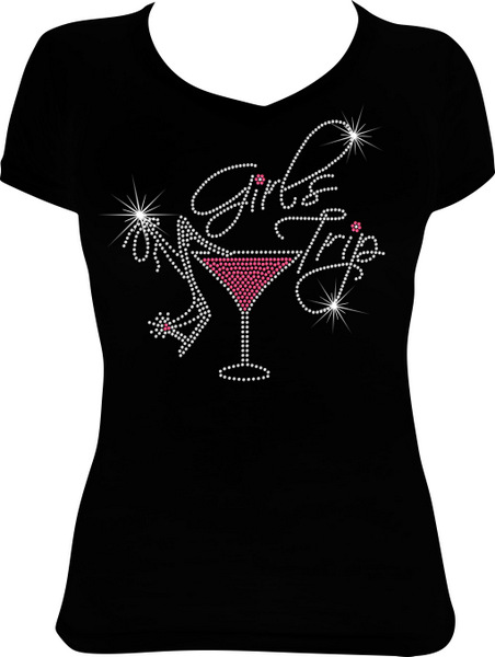 Girls Trip Cursive Martini