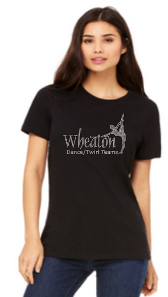 Wheaton Bling Relaxed Crew Neck Shirt Black