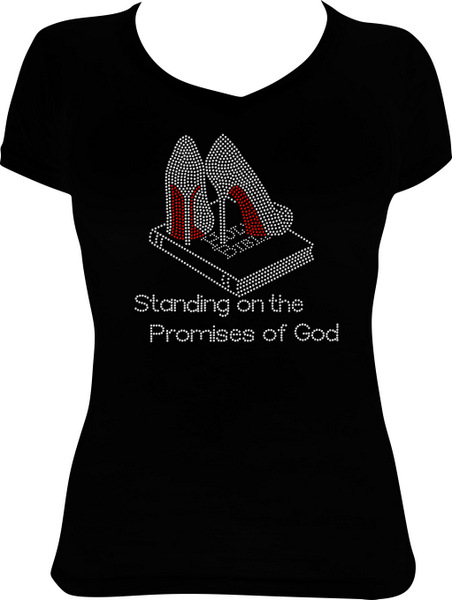 Standing on the Promises of God  V Neck Shirt